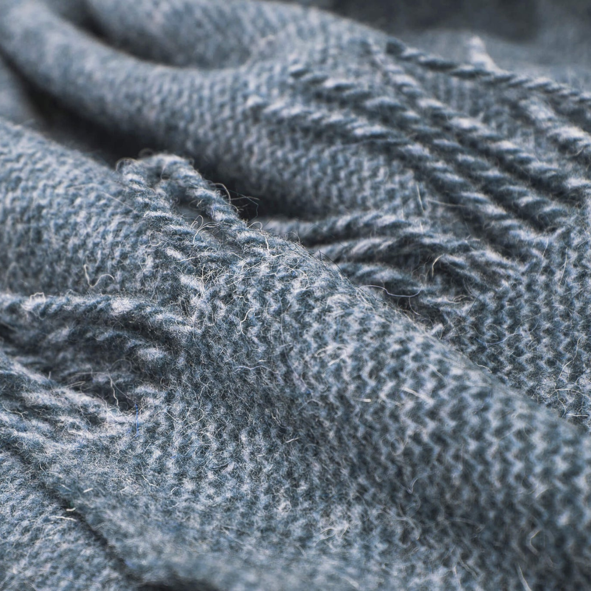 Ophelia Wool Throw - Navy