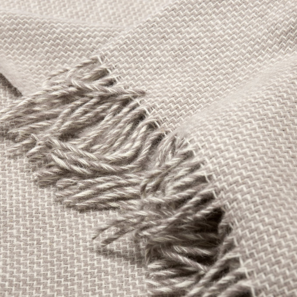 Ophelia Wool Throw - Silver