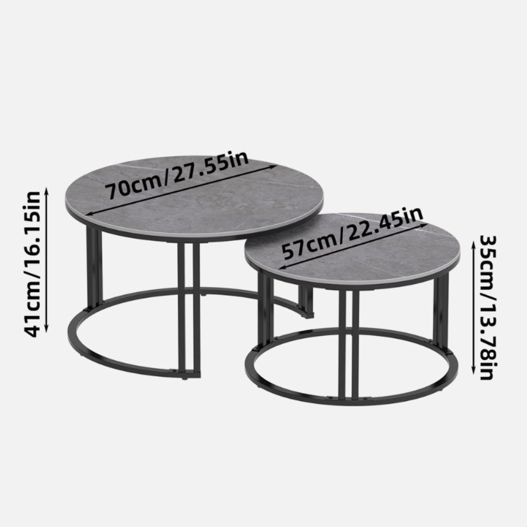 Cosima Nesting Table - Grey