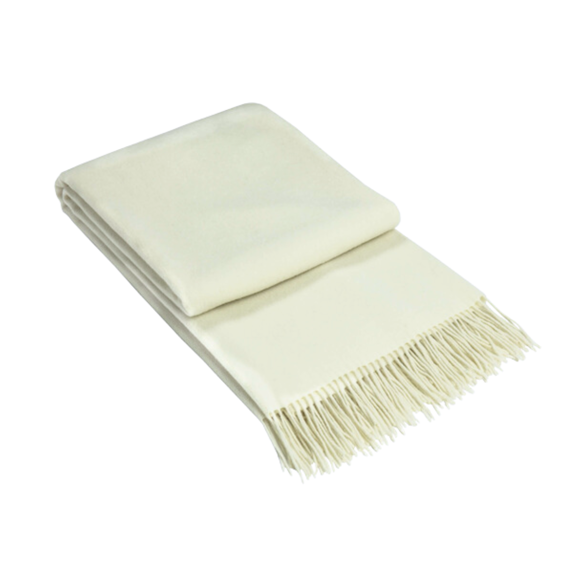 Umbriel Cashmere & Merino Throw - Ivory