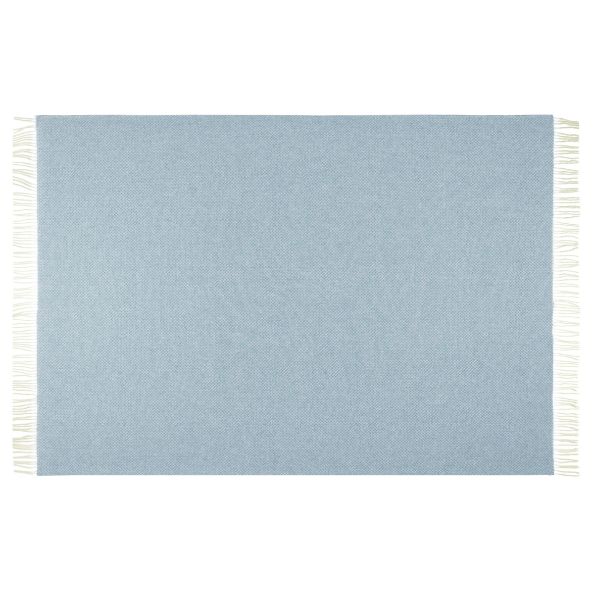 Phoebe Cashmere & Merino Blend Throw - Blue