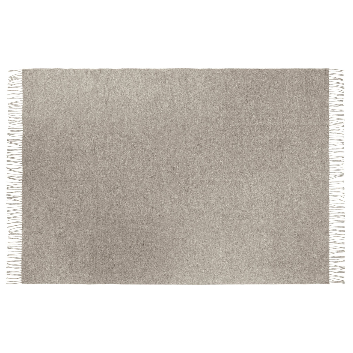 Phoebe Cashmere & Merino Blend Throw - Stone