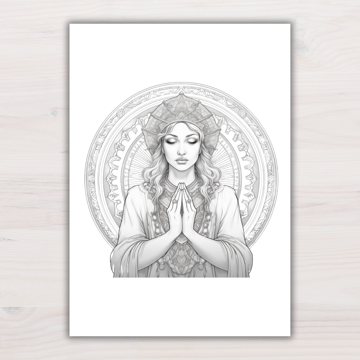 Goddess Within & Divine Feminine Affirmations Colouring Book