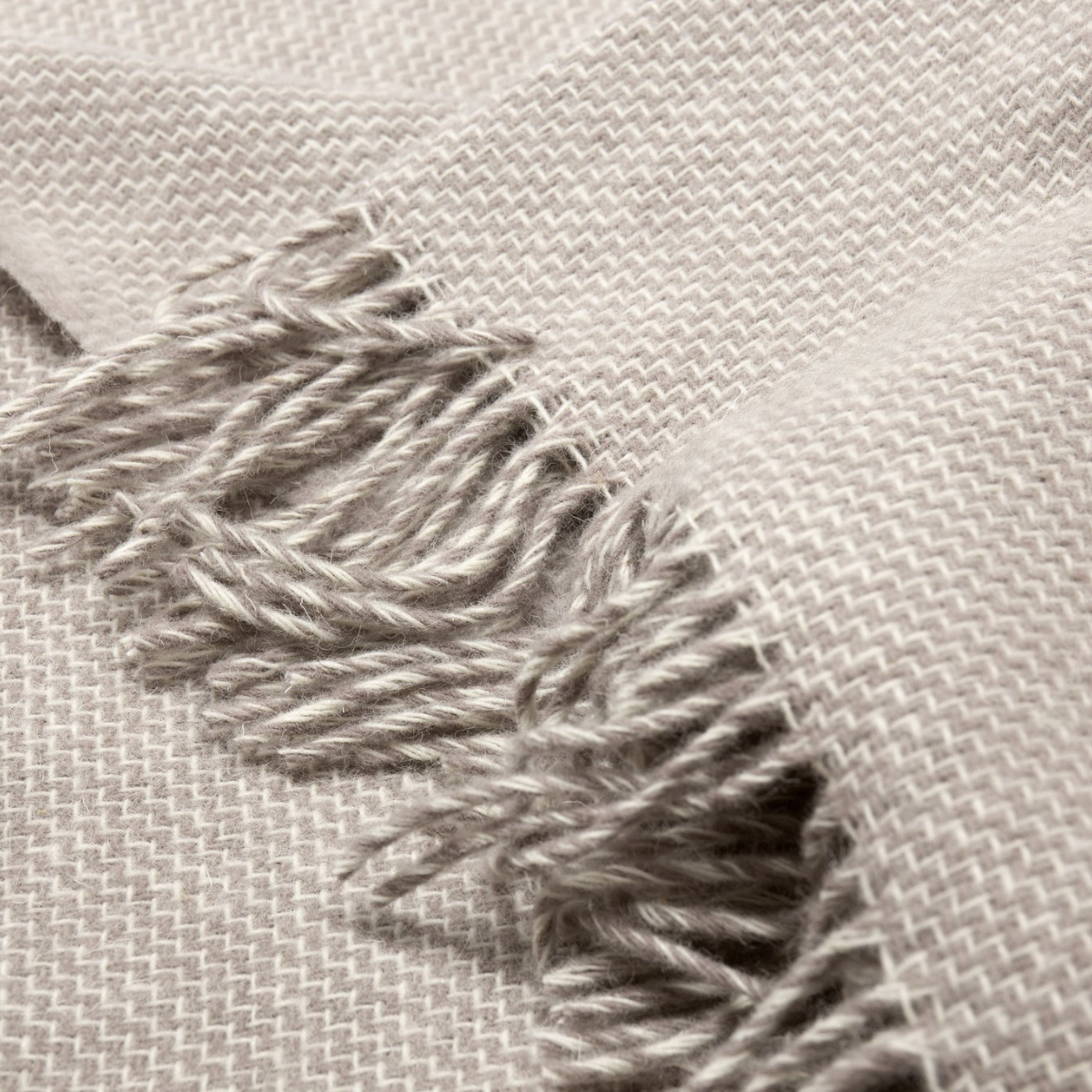 Ophelia Wool Throw -  Silver