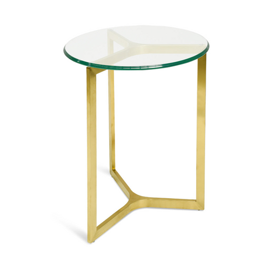 Amara Round Glass Side Table