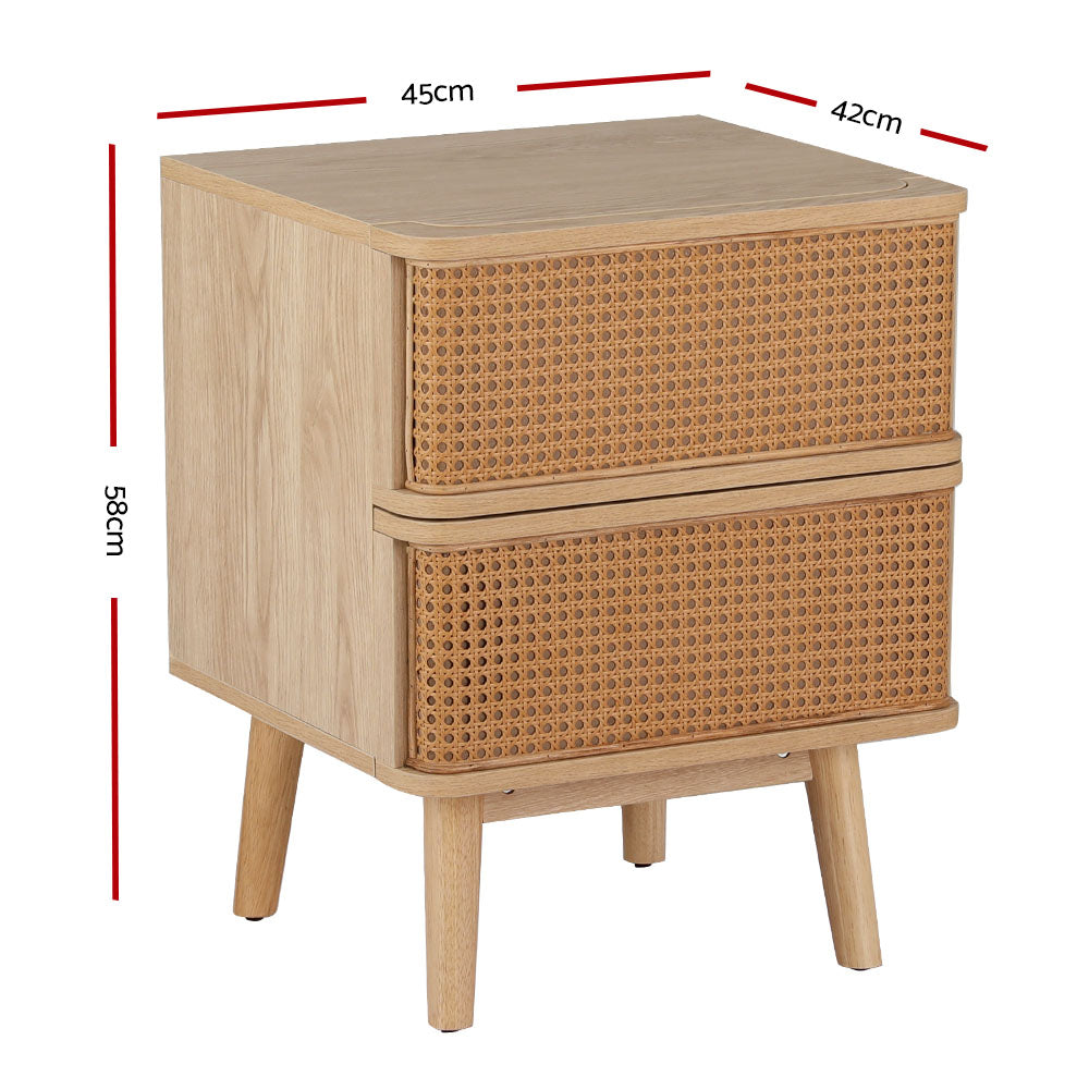 Carmel Side Table Drawers