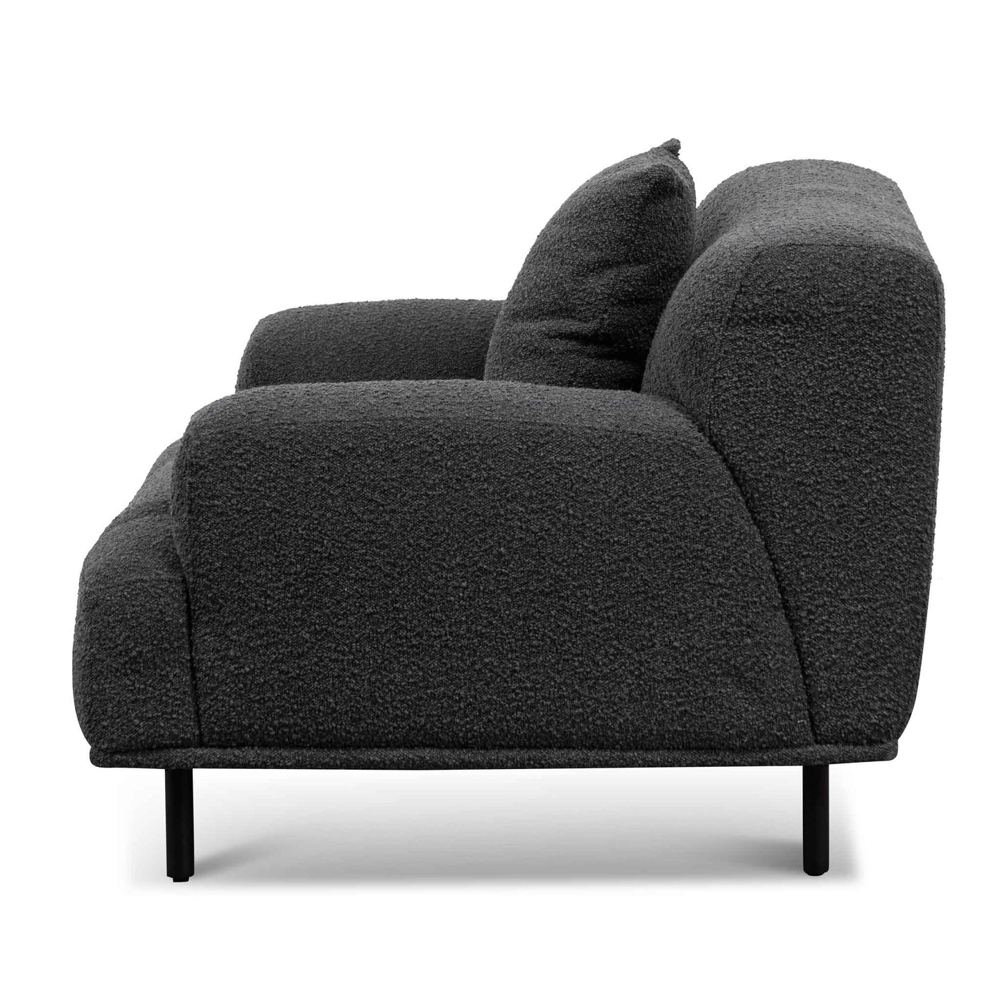 Leona Charcoal Boucle Armchair