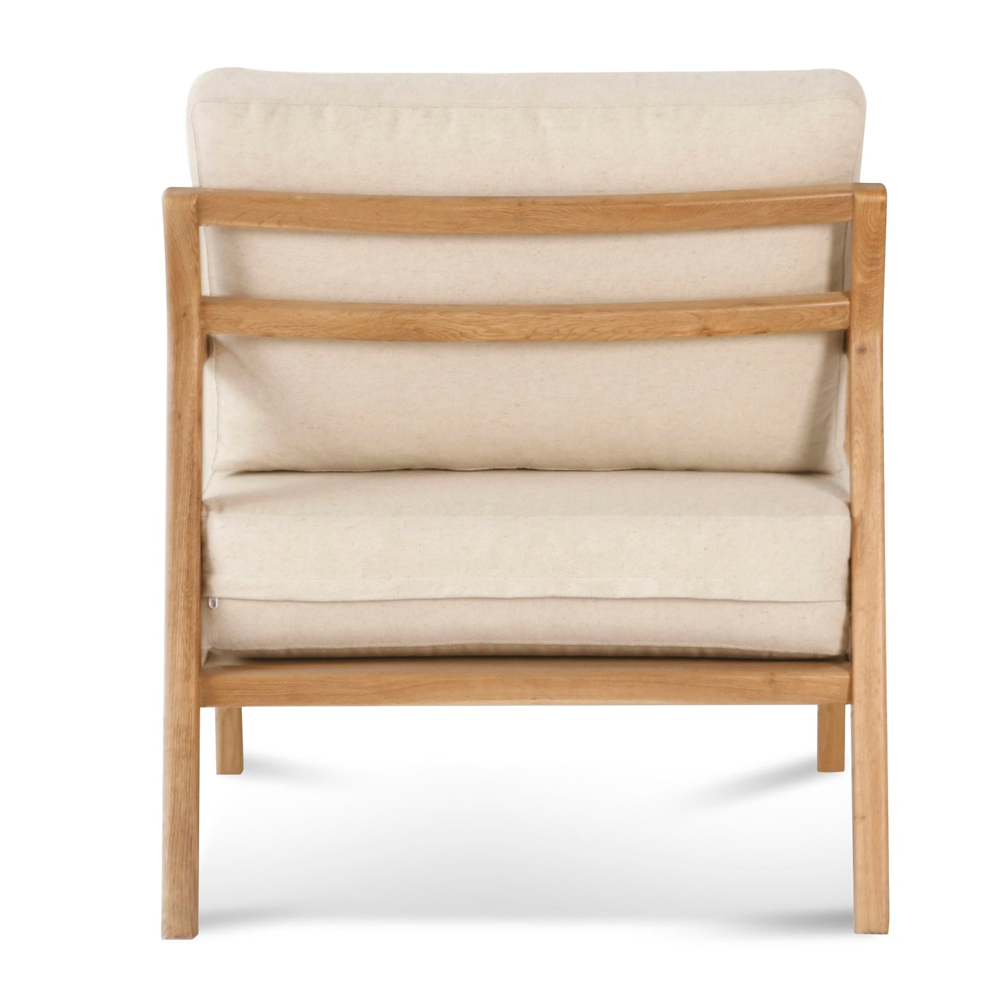 Mabel Oak and Linen Armchair