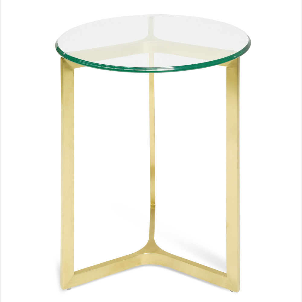 Amara Round Glass Side Table