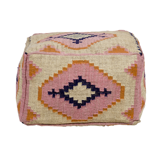 Maya Jute Ottoman