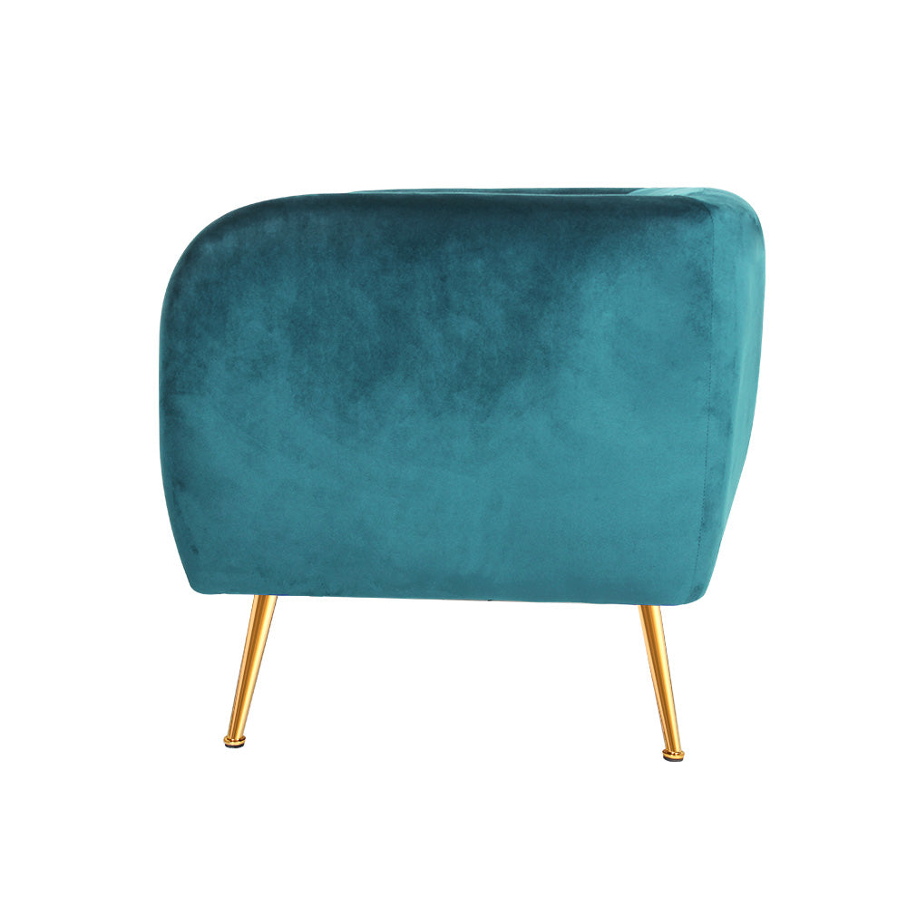 Jade Velvet Arm Chair