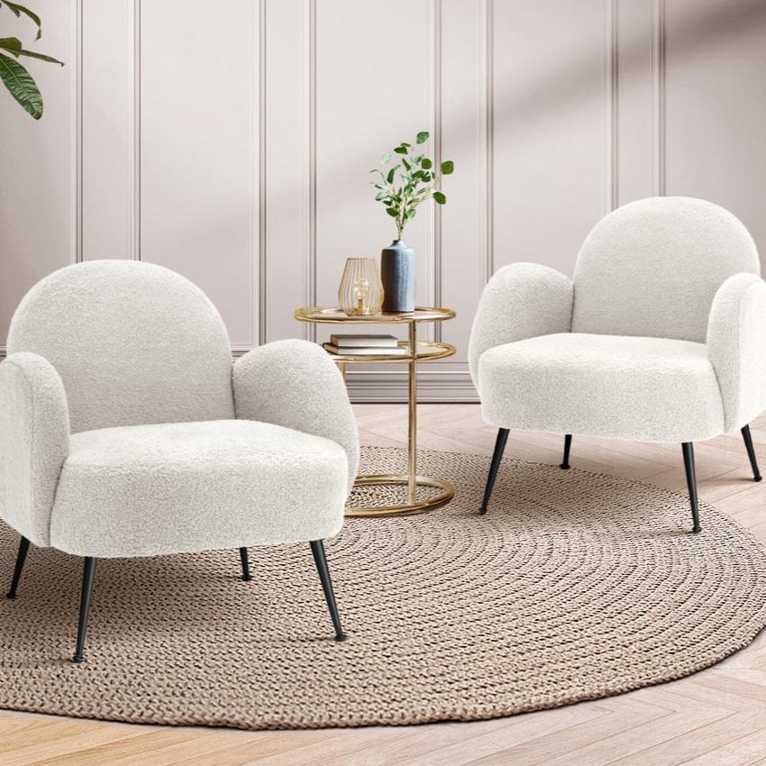 Selena Boucle Arm Chair