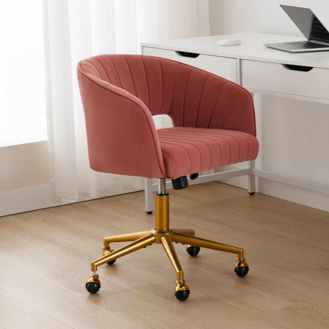 Lucy Velvet Office Chair