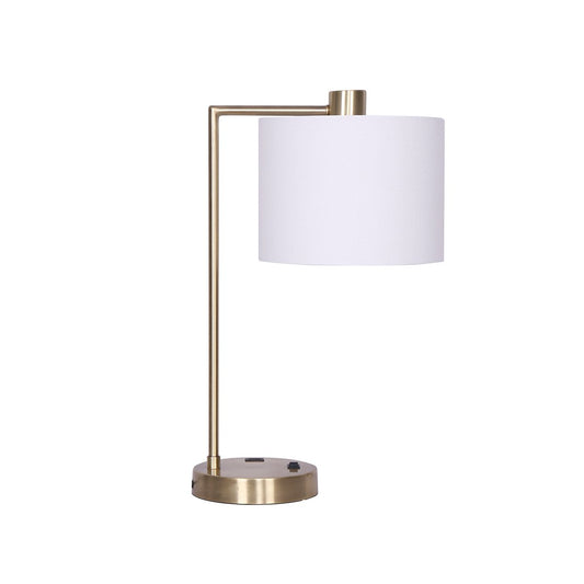 Jade Brushed Metal Table Lamp