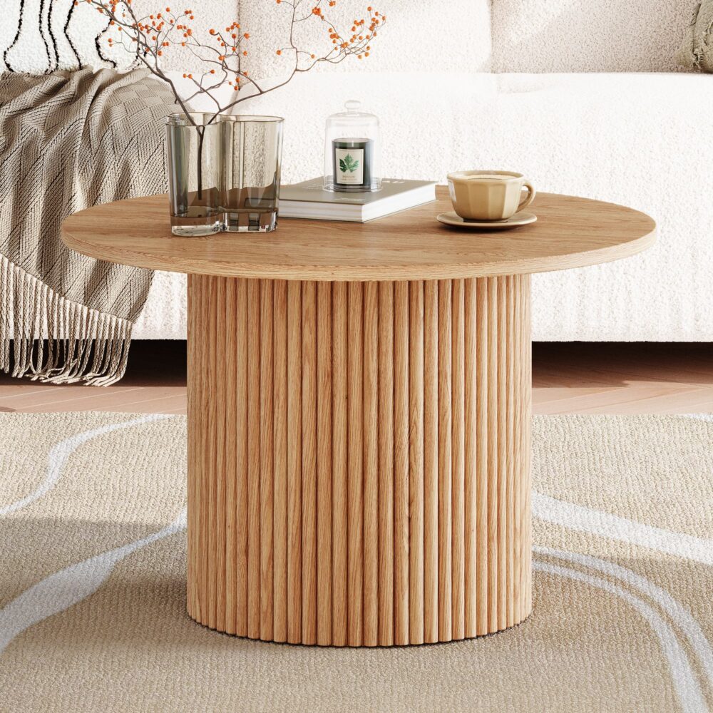 Luxe Ribbed Round Table