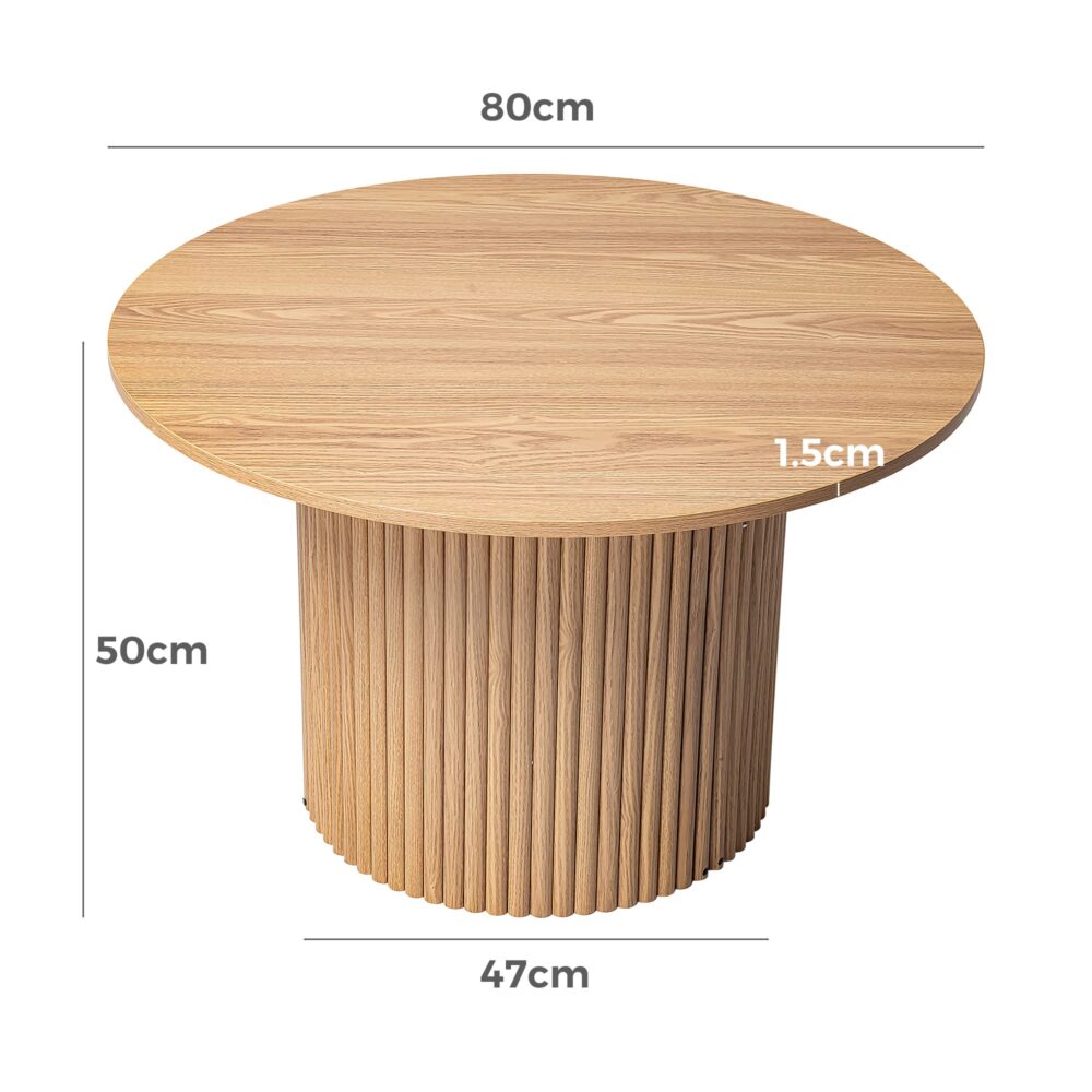 Luxe Ribbed Round Table