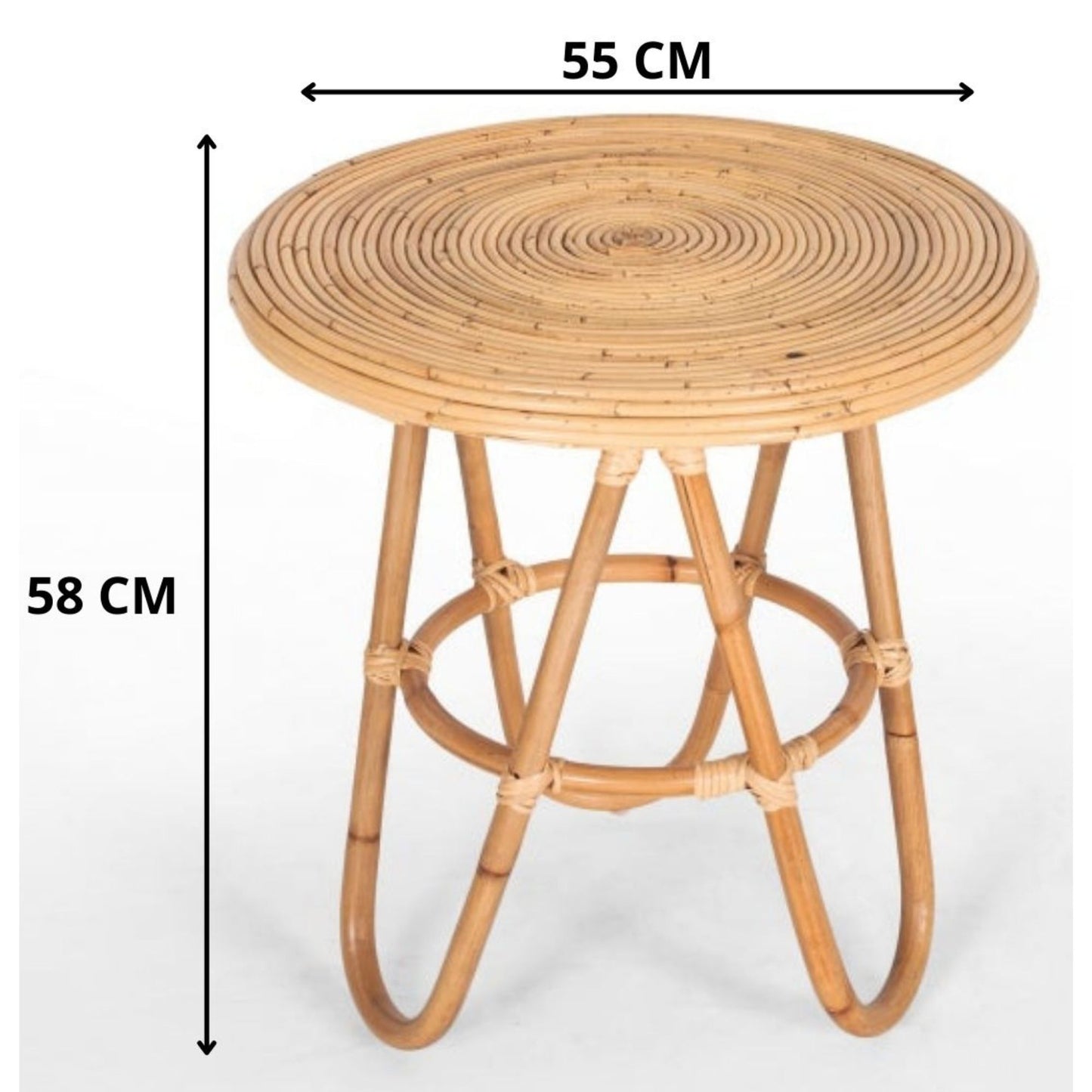 Elara Rattan Side Table