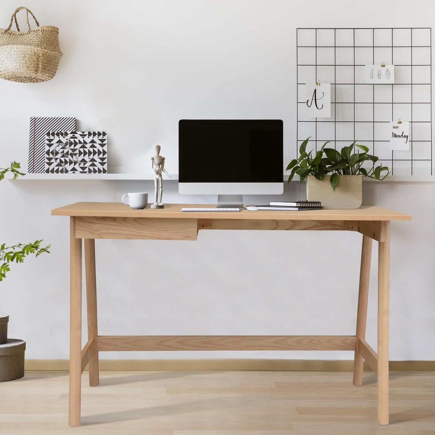 Ava Ash Wood Desk