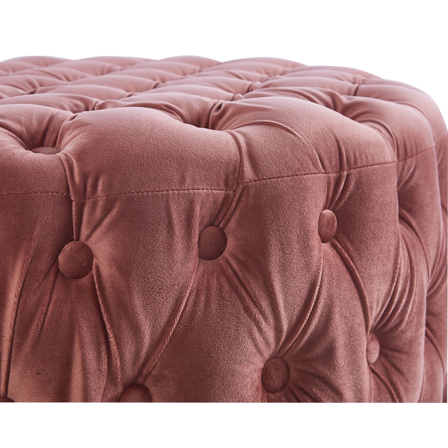 Sylvie Tufted Velvet Ottoman