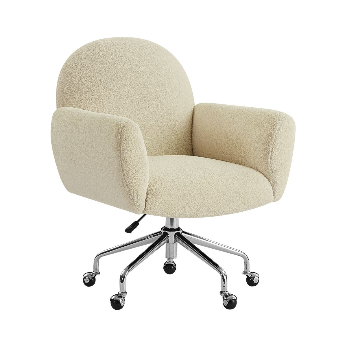 Violet Boucle Office Chair