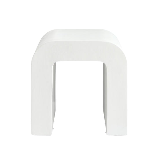 Curve White Side Table