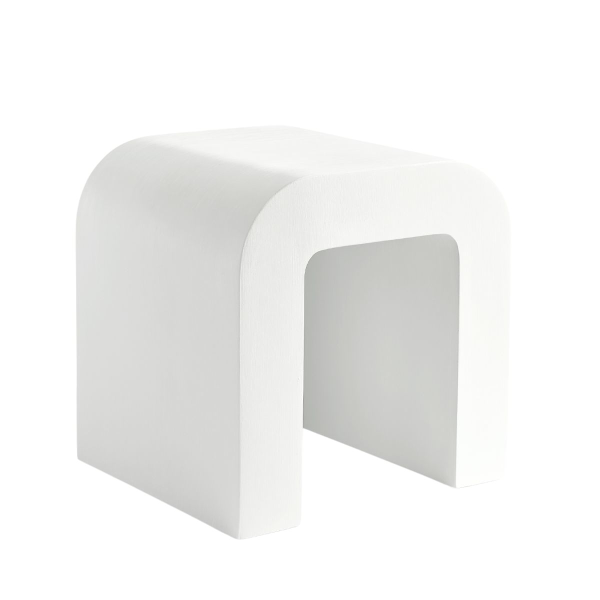 Curve White Side Table