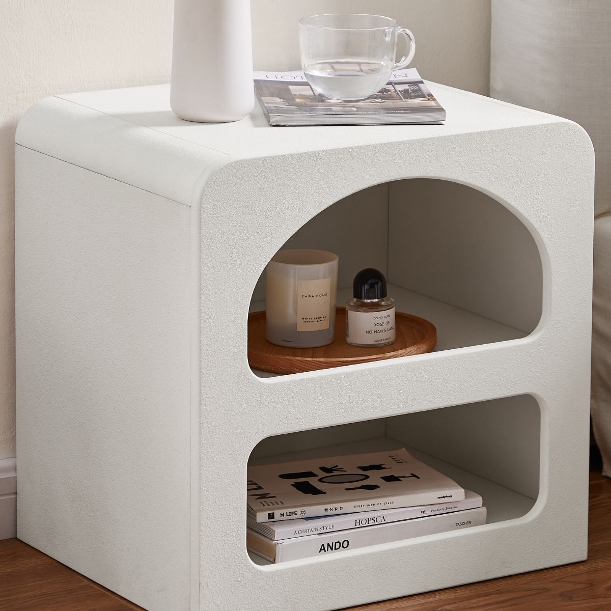 Serafina Chalk White Side Table