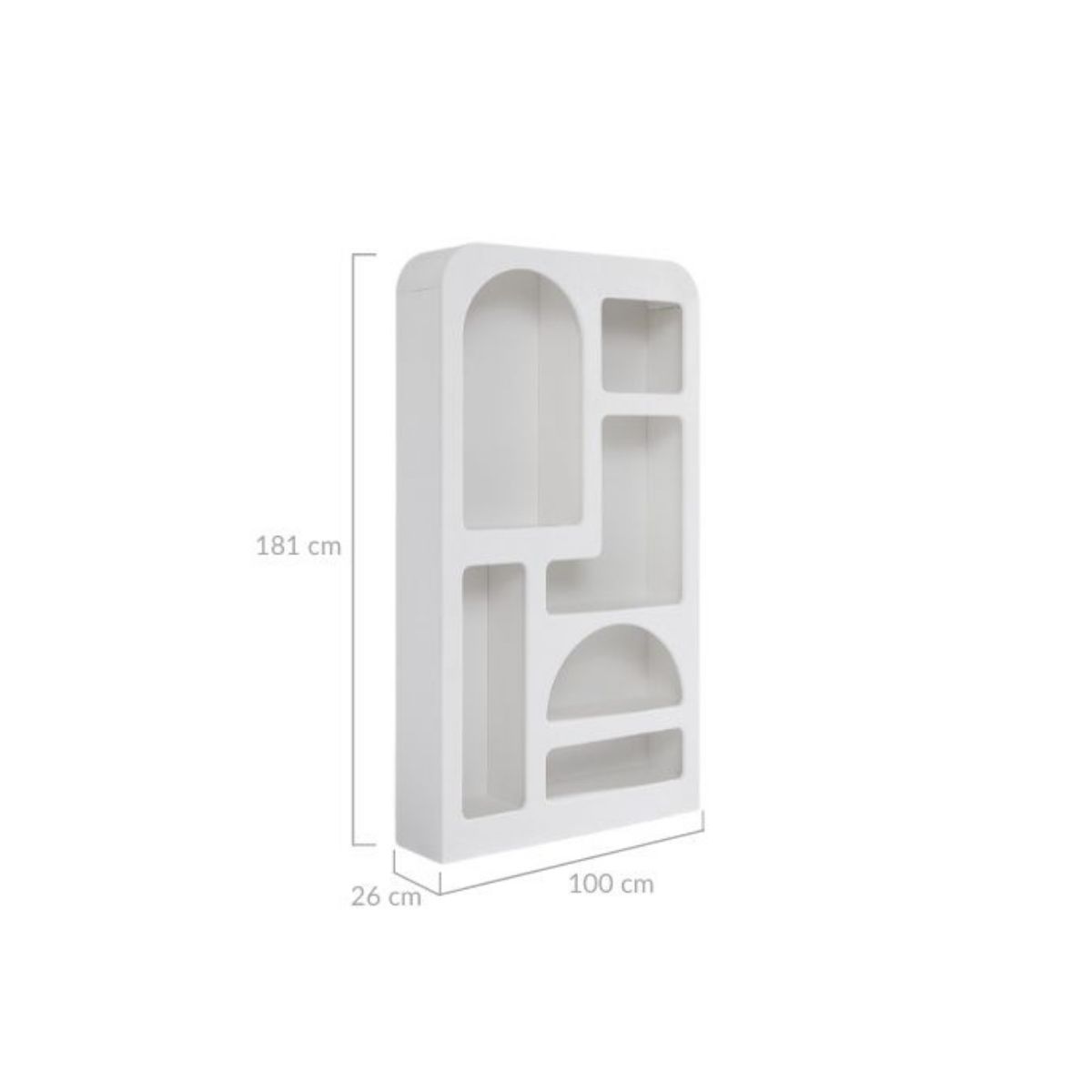 Serafina Chalk White Display Shelf