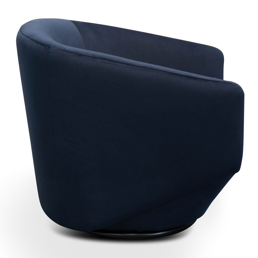 Aurelia Navy Velvet Armchair