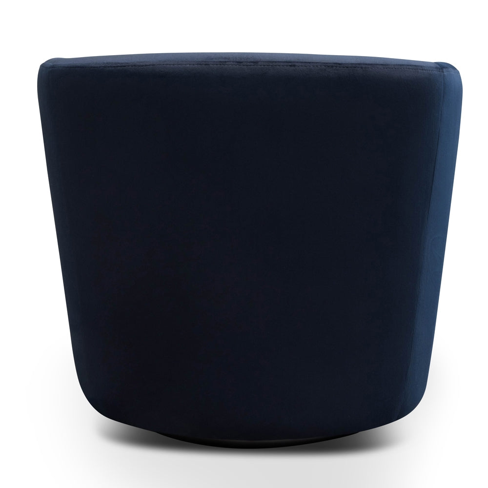 Aurelia Navy Velvet Armchair