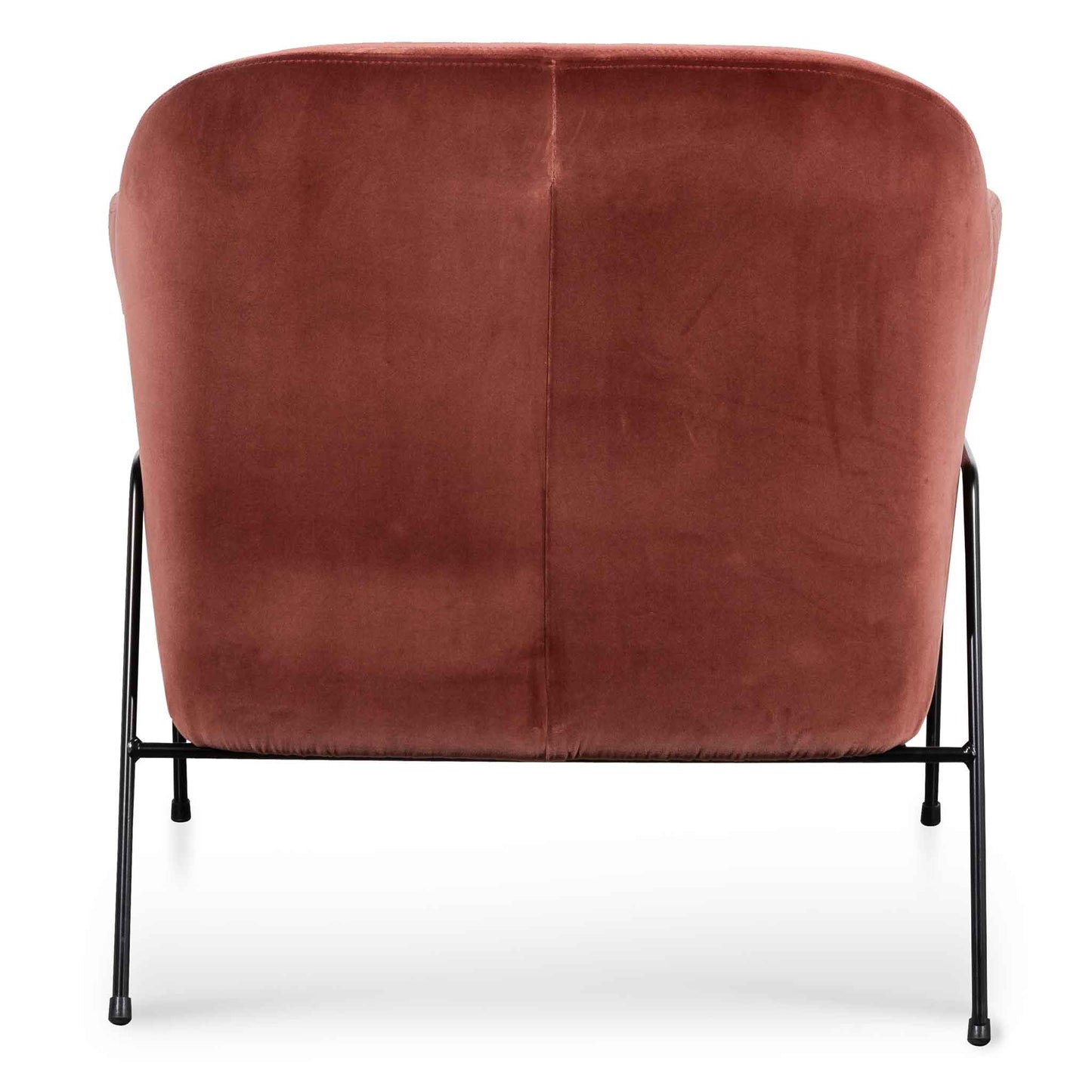 Odette Blood Orange Velvet Armchair